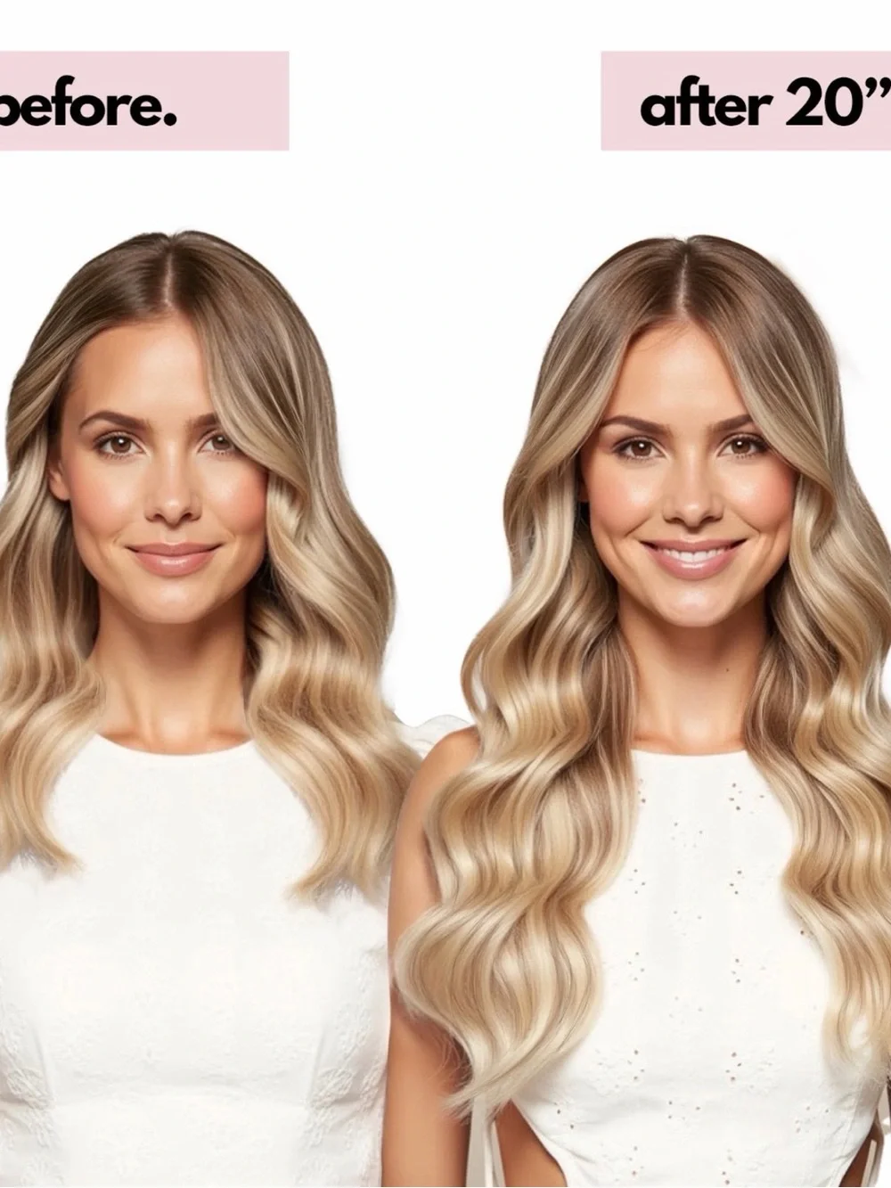 Irresistible Me 16” 140g Human Hair Clip-In Extensions Blonde 8-Piece